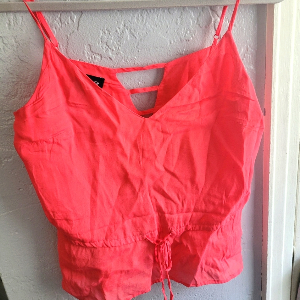 Blouse brand Bebe size s color red Orange